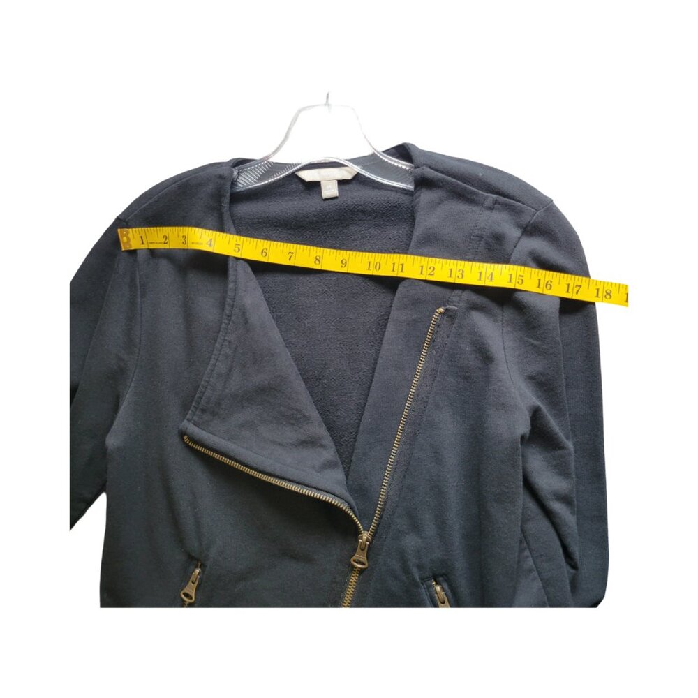 Banana Republic Cross Zipper Pocket jacket black size M - Picture 7 of 8